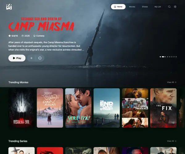 Screenshot of Cinejoy