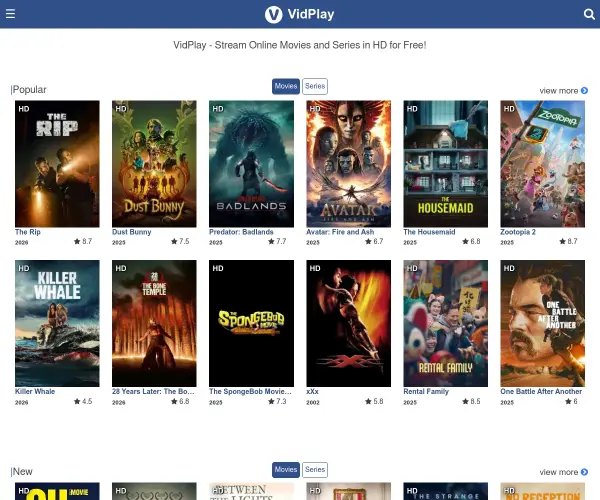 Screenshot of VidPlay